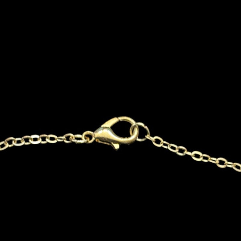 Lacey White Gold Toned Flower & Leaf Charm Layered Drop Pendant Necklace