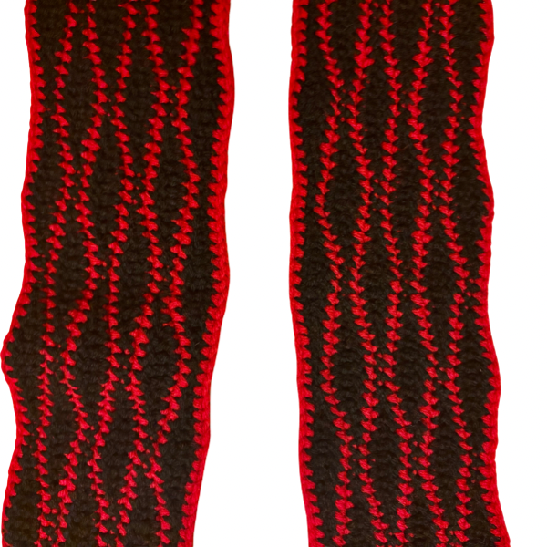 Wavy Daze Multicolor Wavy Crochet Scarf | Made by Maya