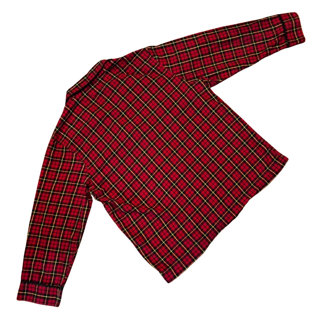 American Living Classic Cotton Red Plaid Flannel Pajama Set (L)