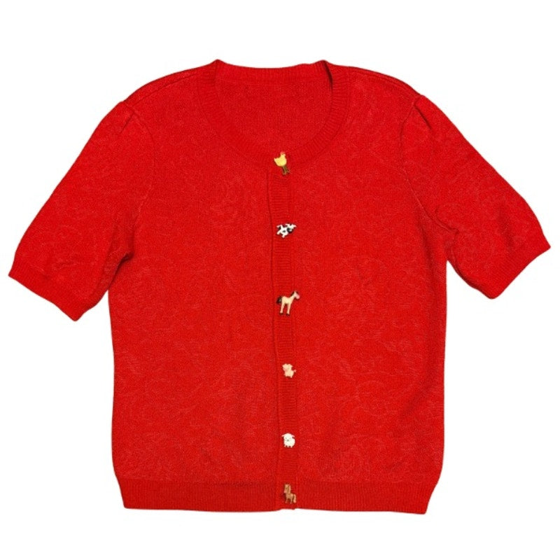 Barnyard Cardigan | Upcycled OOAK (M)