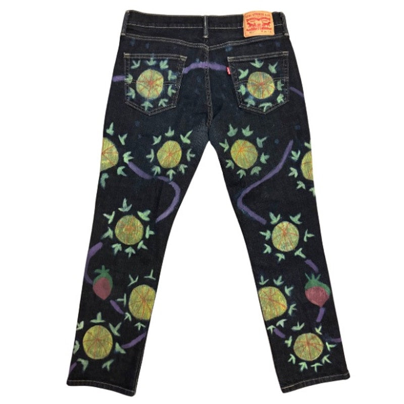 The Fool Jeans | OOAK Hand-painted (34x30)