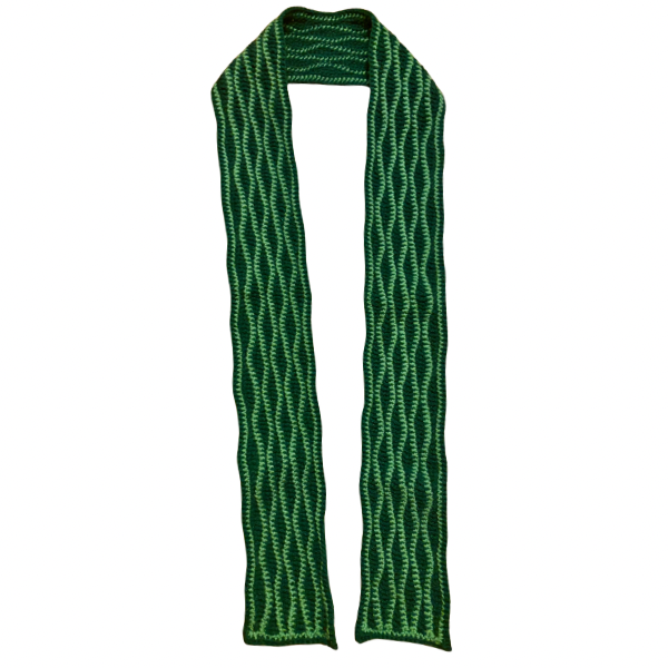 Wavy Daze Multicolor Wavy Crochet Scarf | Made by Maya