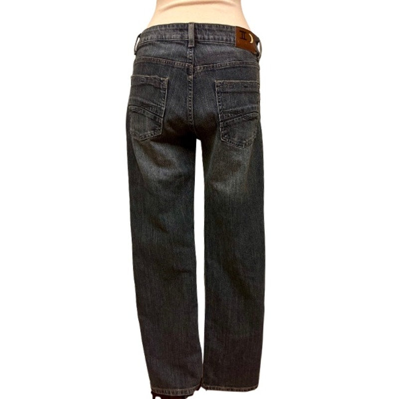 Two of Swords Jeans | OOAK Handpainted (33 x 30)