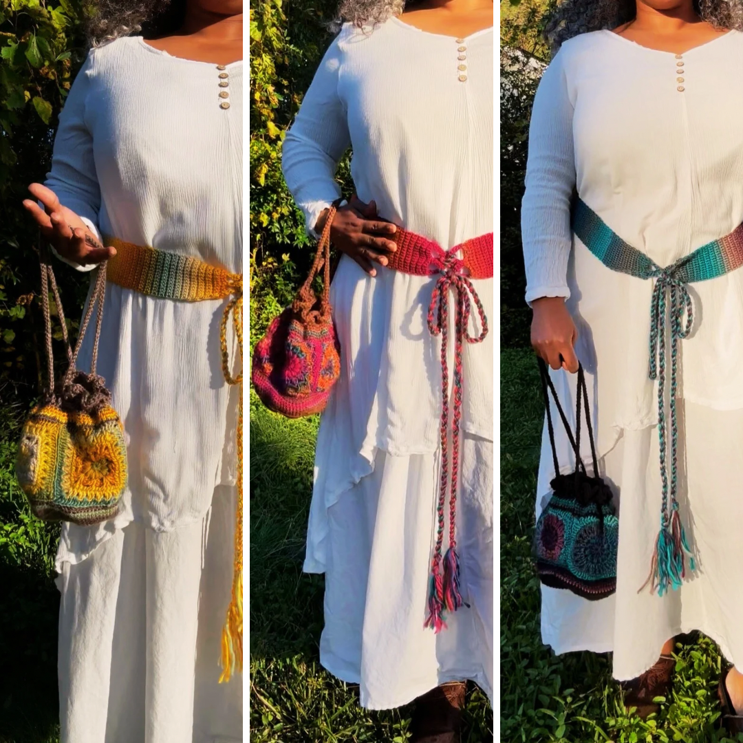 Crochet Vintage-Inspired Belt 1X-3X