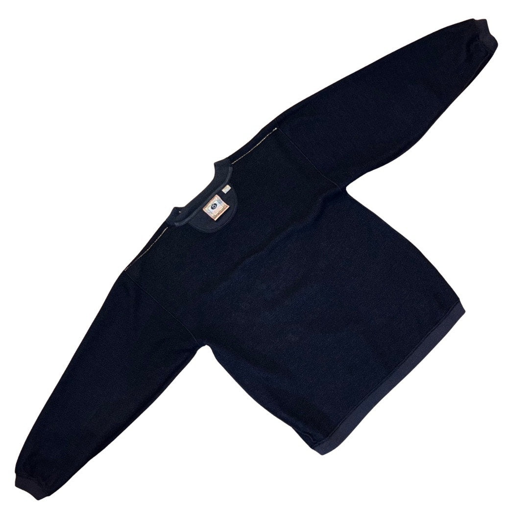 1990’s Vintage Unisex Embroidered Blue Butterflies Crewneck Sweater (Medium)