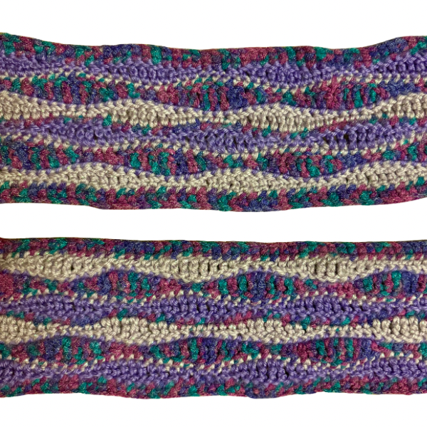Wavy Daze Multicolor Wavy Crochet Scarf | Made by Maya