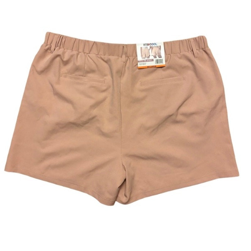 Vintage Birds and Purple Flowers Patch Embellished Muted Salmon Pink NWT High-Waisted Shorts (XXL)