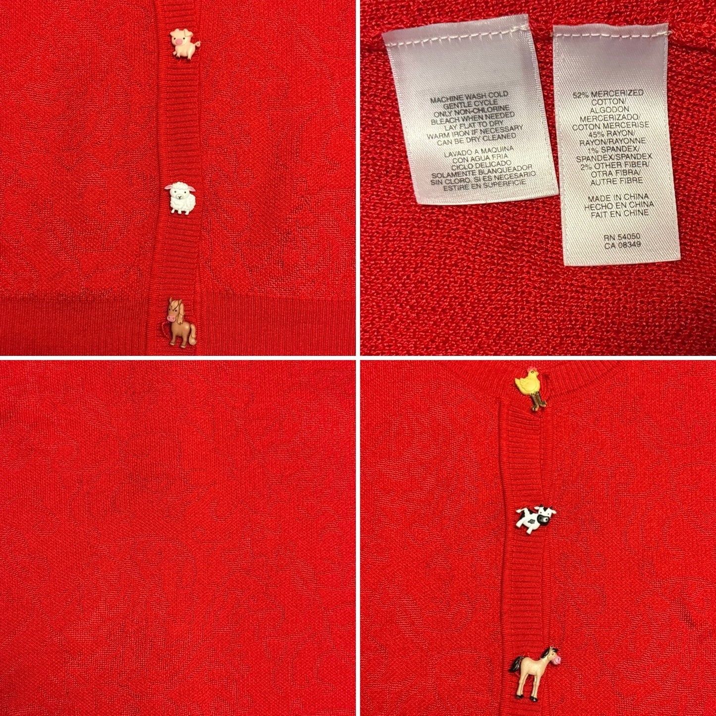 Barnyard Cardigan | Upcycled OOAK (M)