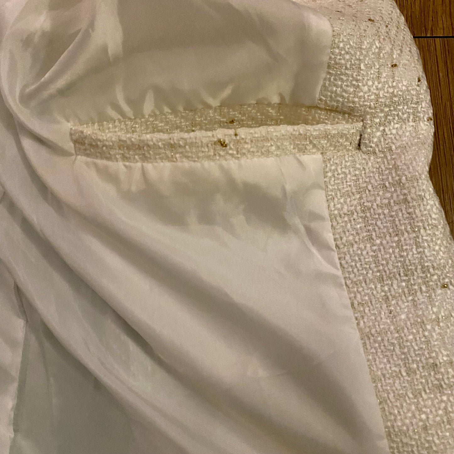 🔔 NWT Mint & Cream Tweed Jacket (L)