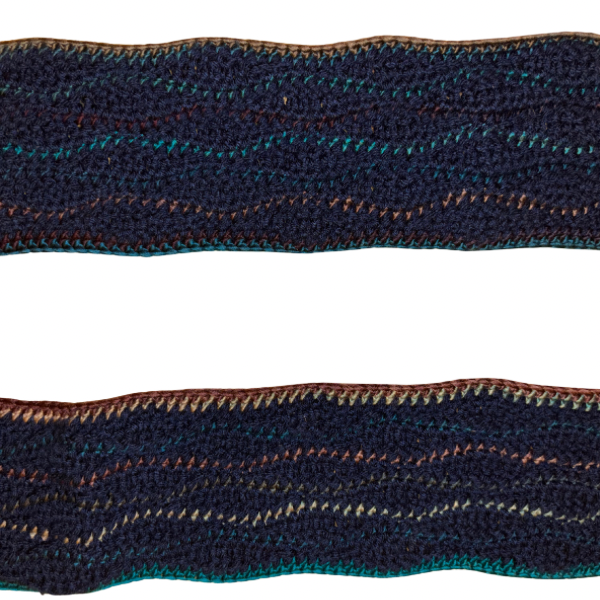Wavy Daze Multicolor Wavy Crochet Scarf | Made by Maya