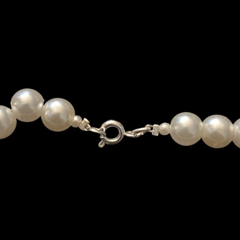 Chunky Mock Baroque Pearl Choker Necklace | Handmade with Vintage Beads
