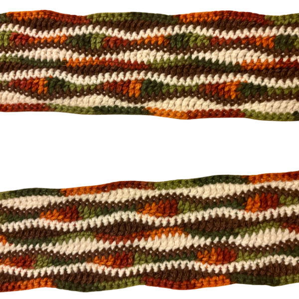 Wavy Daze Multicolor Wavy Crochet Scarf | Made by Maya