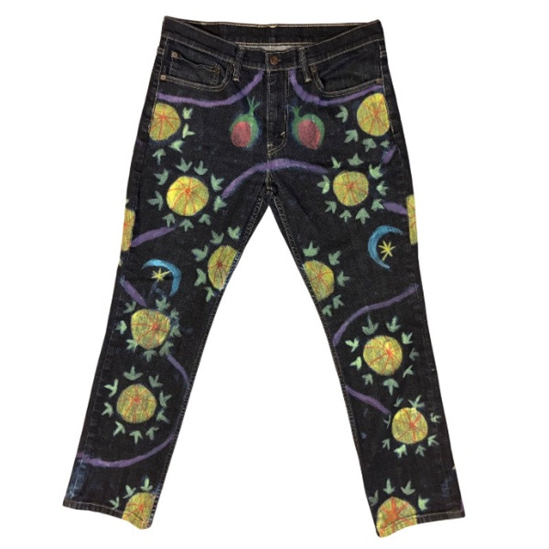 The Fool Jeans | OOAK Hand-painted (34x30)