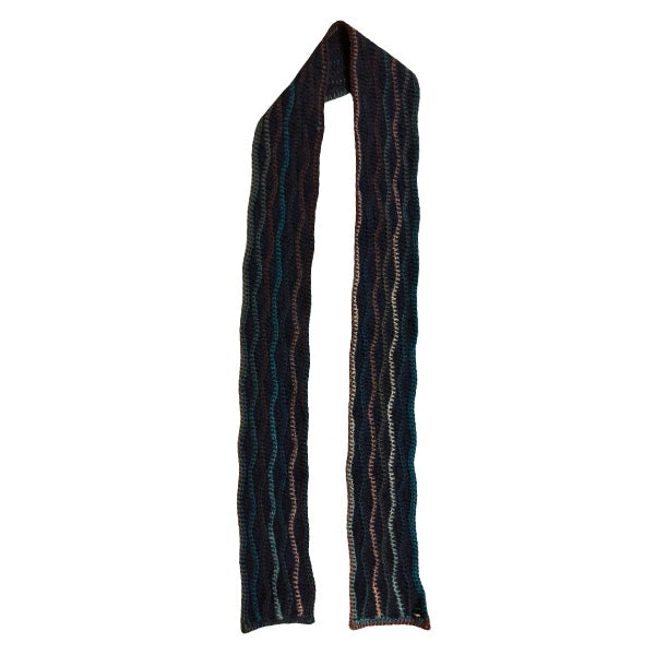 Wavy Daze Multicolor Wavy Crochet Scarf | Made by Maya