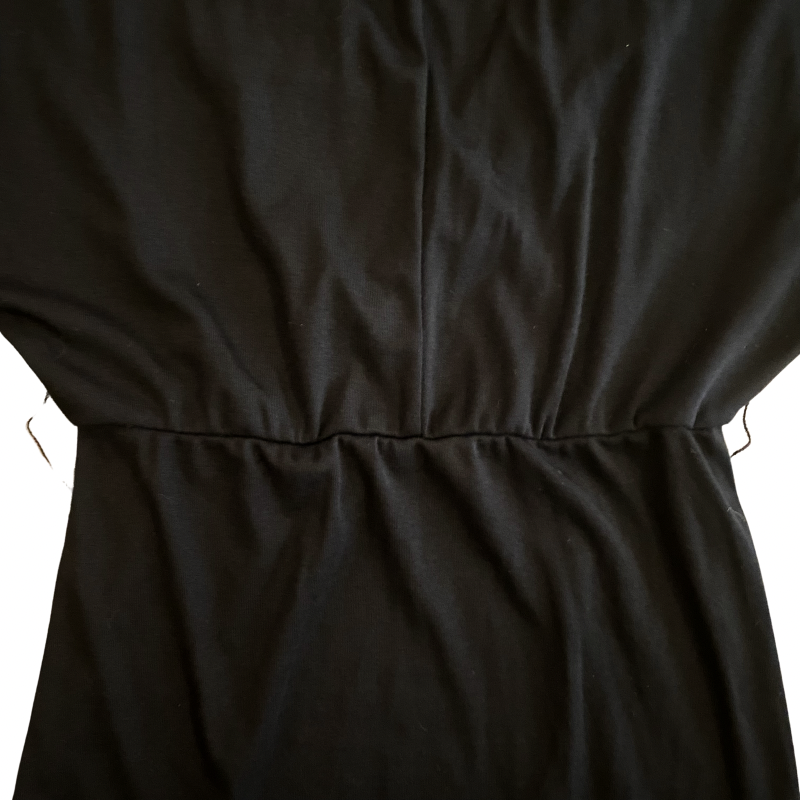 🔔 V-Neck Black Pearl Embellished Dress (S)