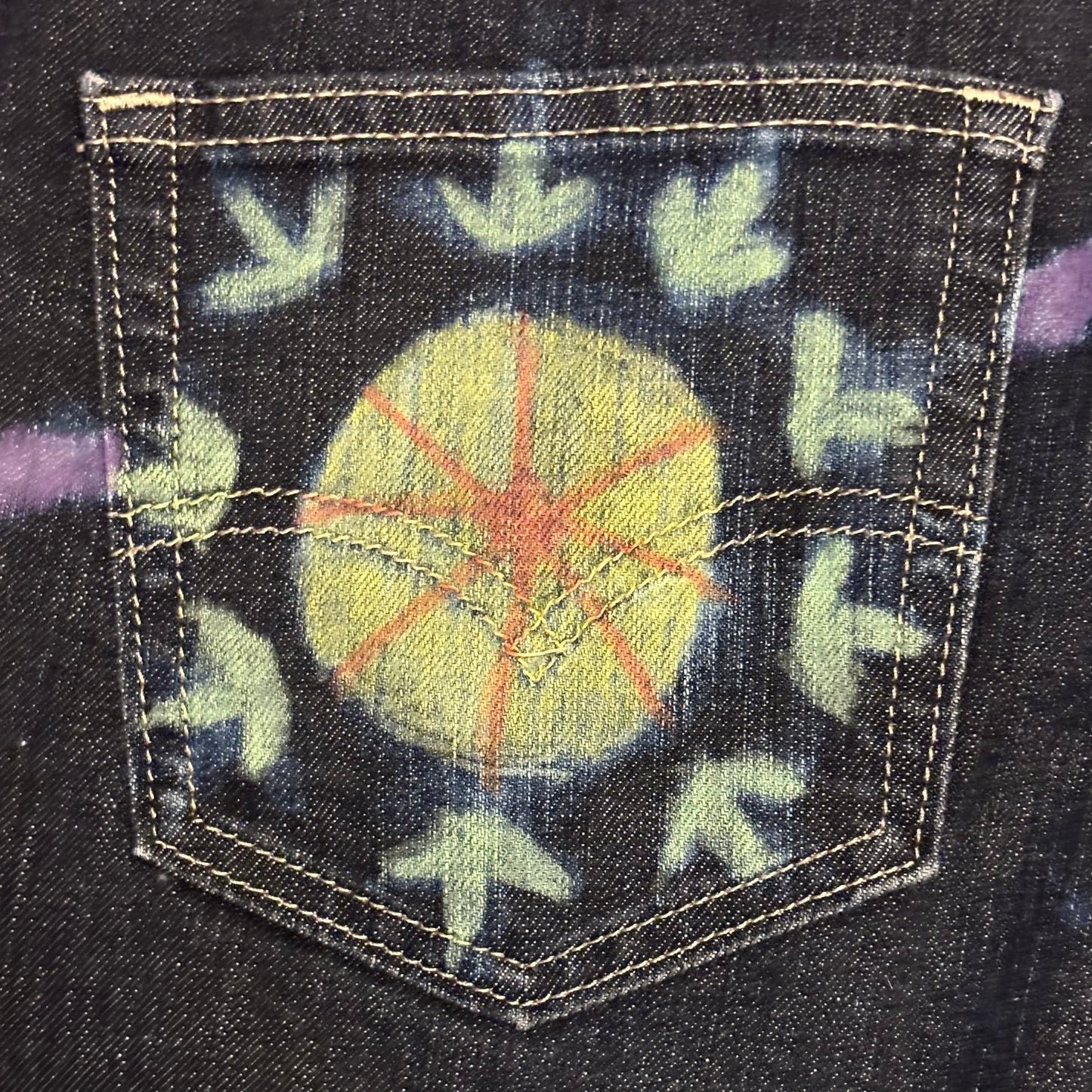 The Fool Jeans | OOAK Hand-painted (34x30)