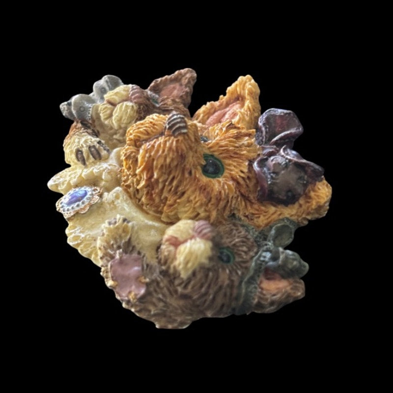Vintage Victorian Terrier Puppies Brooch