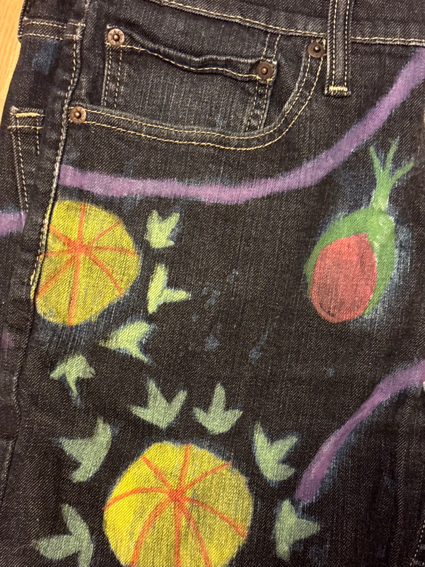 The Fool Jeans | OOAK Hand-painted (34x30)
