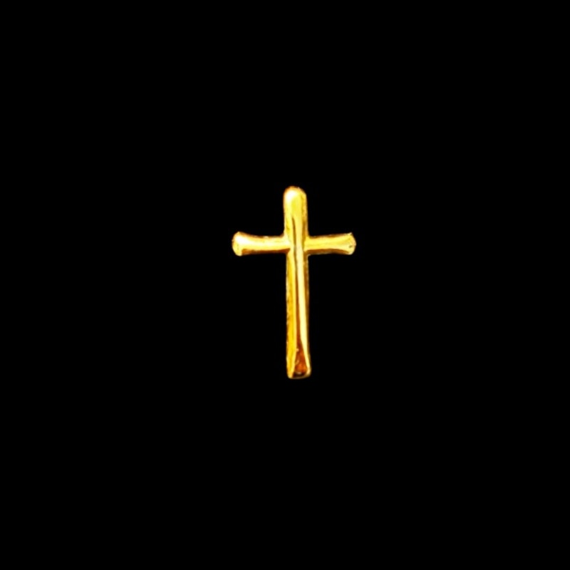 Vintage Tiny Gold Cross Pin