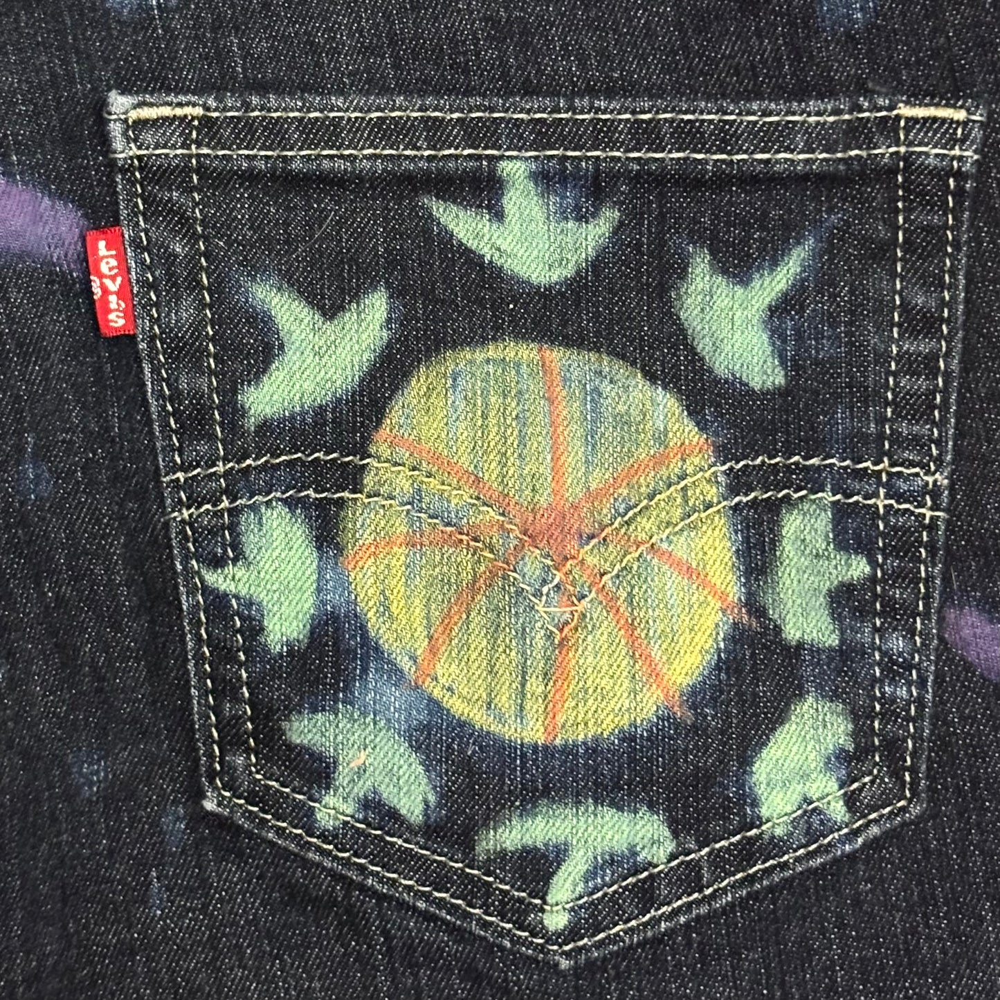 The Fool Jeans | OOAK Hand-painted (34x30)