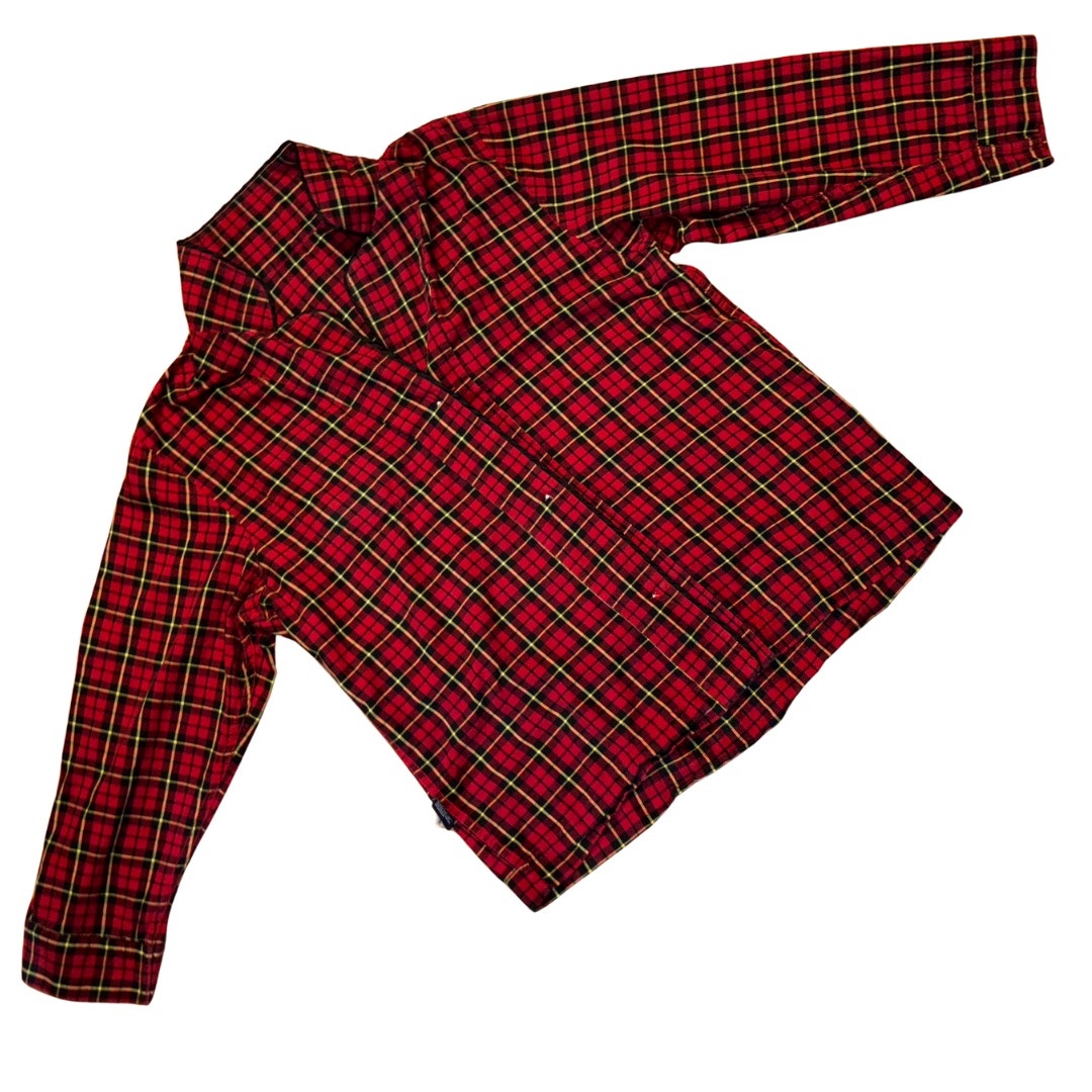 American Living Classic Cotton Red Plaid Flannel Pajama Set (L)
