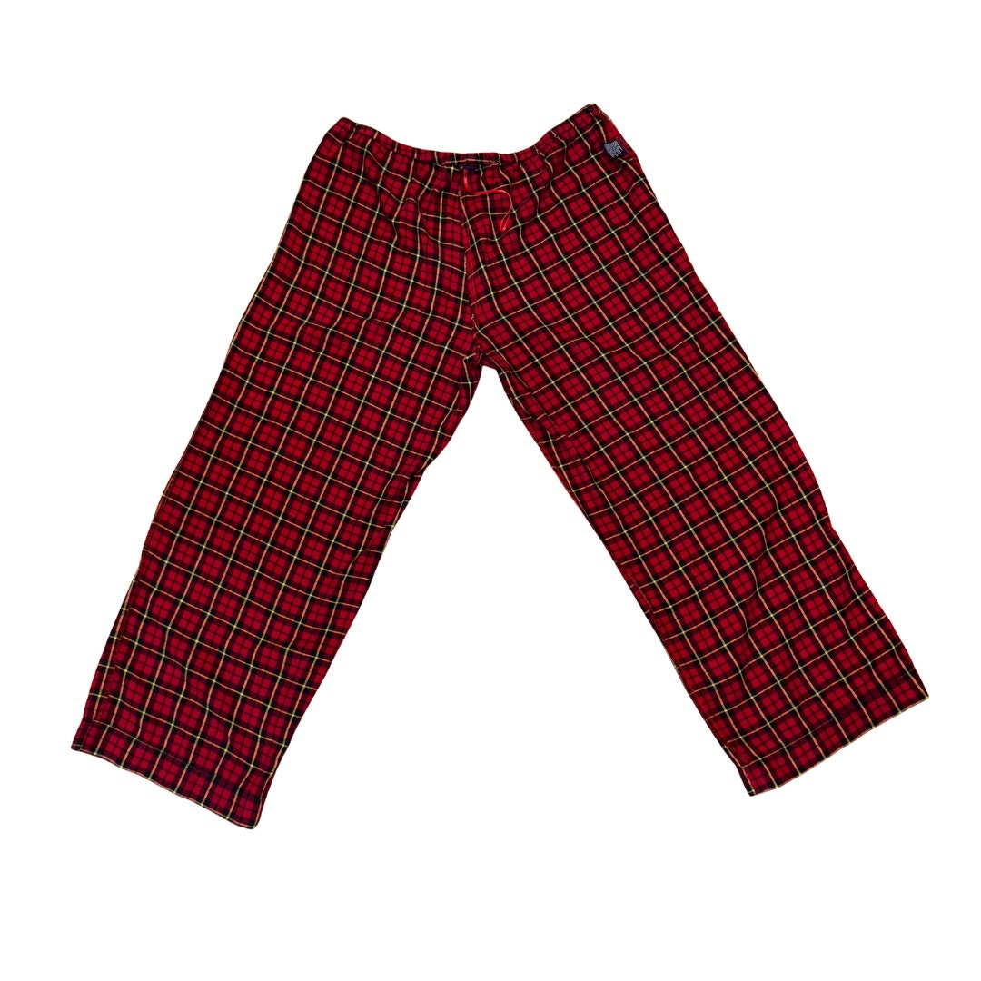 American Living Classic Cotton Red Plaid Flannel Pajama Set (L)