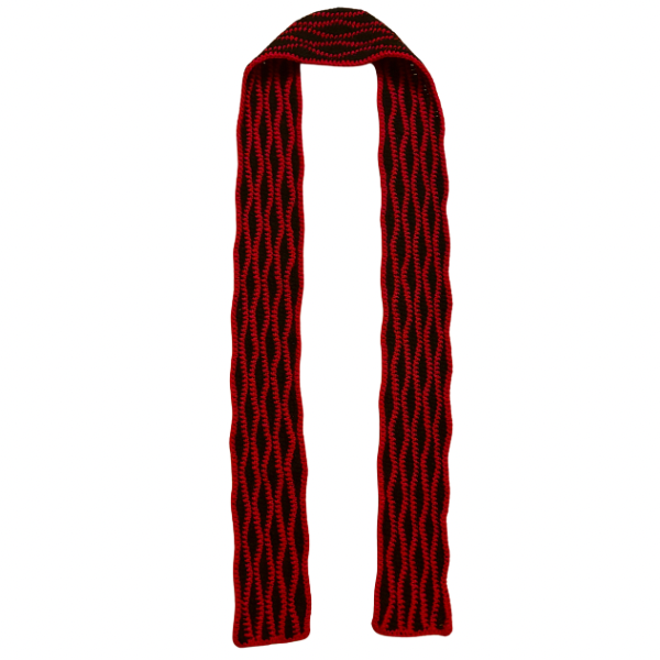 Wavy Daze Multicolor Wavy Crochet Scarf | Made by Maya