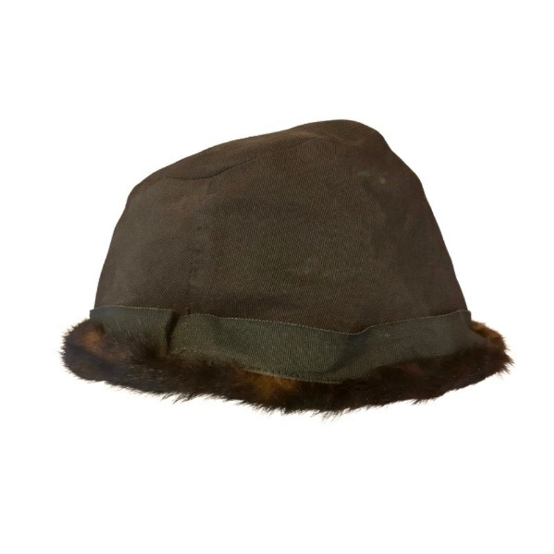 Union Made Vintage Dark Brown Mink Fur Cossack-Style Hat (21.5”)