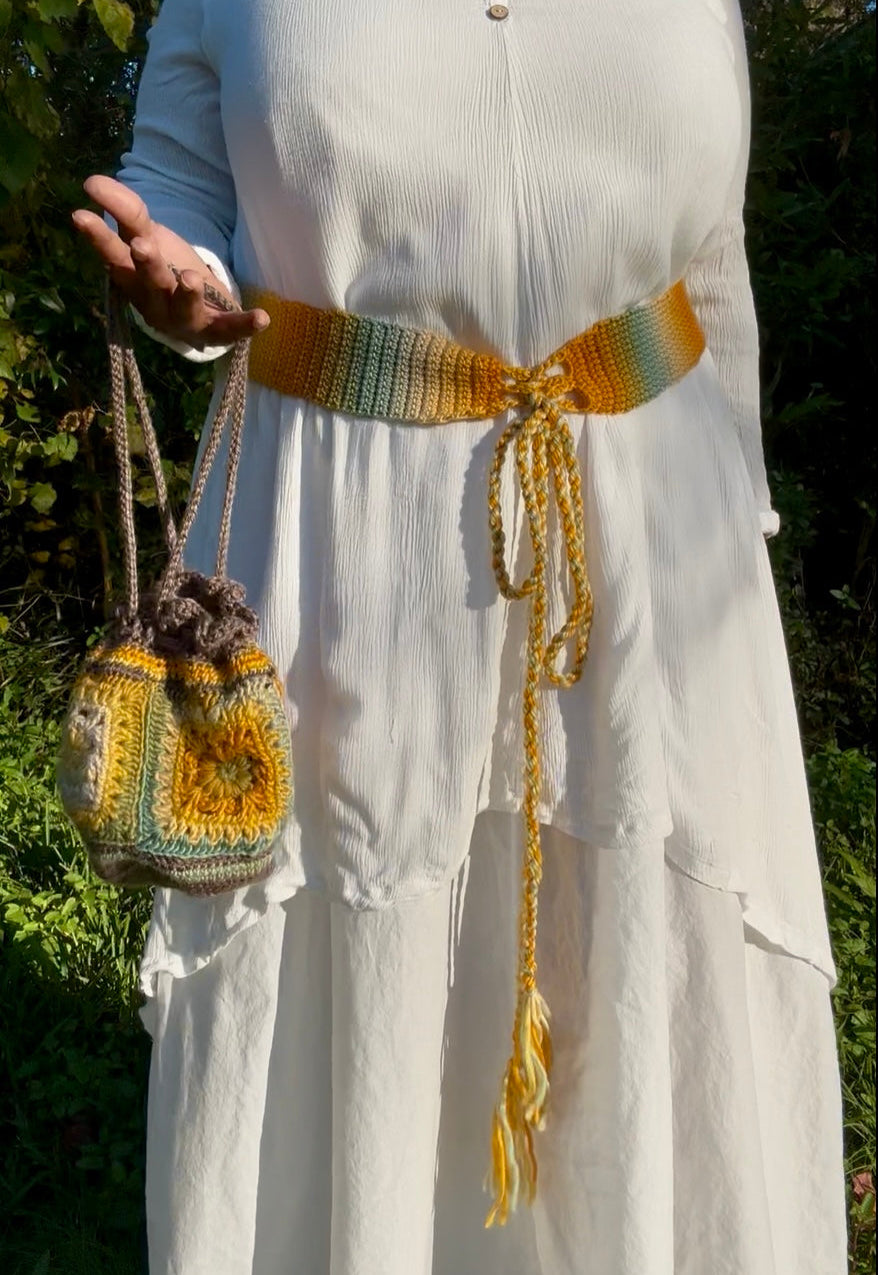 Crochet Vintage-Inspired Belt 1X-3X