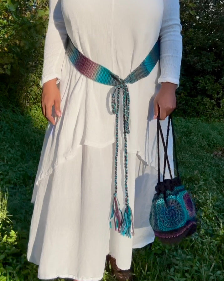 Crochet Vintage-Inspired Belt 1X-3X