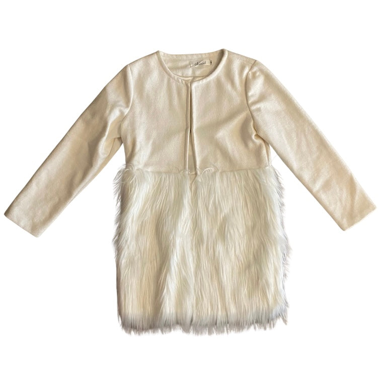🔔 Polar White Faux Fur Jacket (S/M)