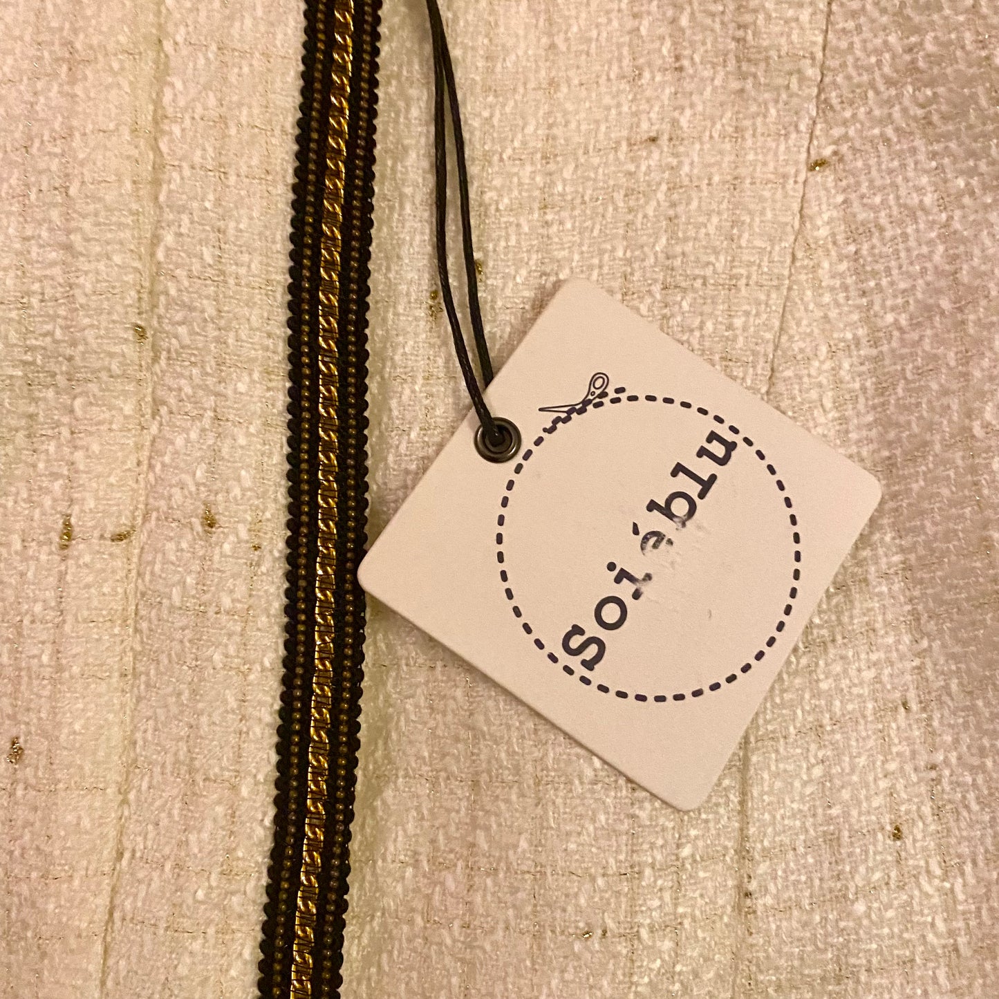 🔔 NWT Mint & Cream Tweed Jacket (L)