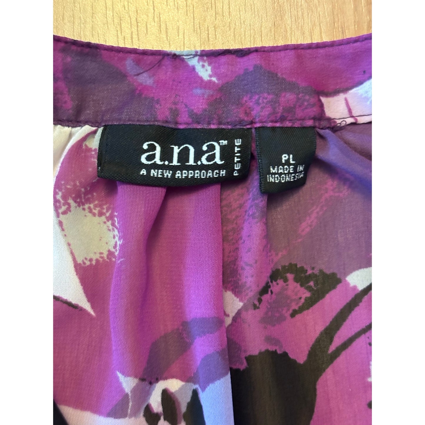 Sheer Purple Poppies Floral 1/2 Sleeve Cropped Peasant Blouse (PL)