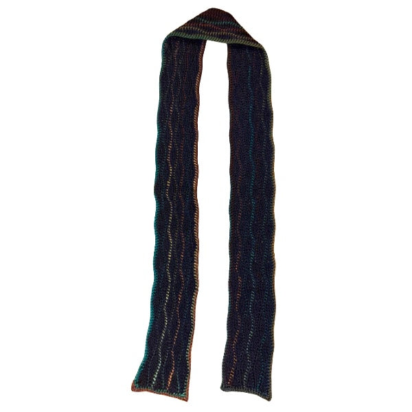 Wavy Daze Multicolor Wavy Crochet Scarf | Made by Maya