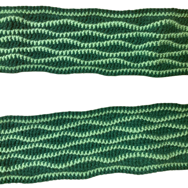 Wavy Daze Multicolor Wavy Crochet Scarf | Made by Maya