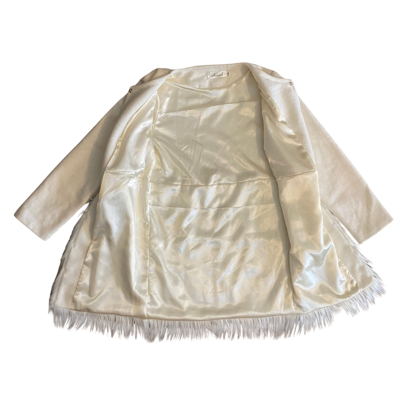 🔔 Polar White Faux Fur Jacket (S/M)