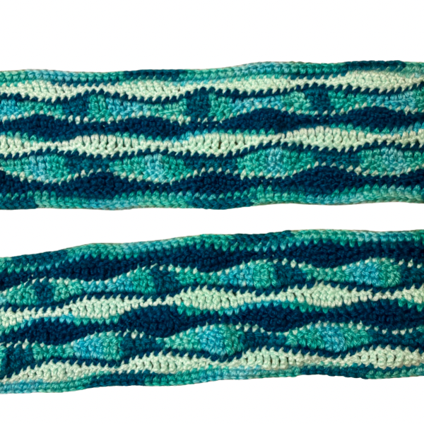 Wavy Daze Multicolor Wavy Crochet Scarf | Made by Maya