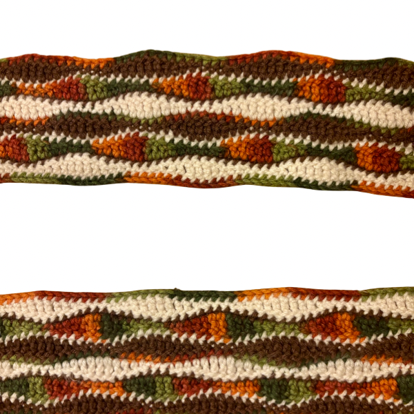 Wavy Daze Multicolor Wavy Crochet Scarf | Made by Maya