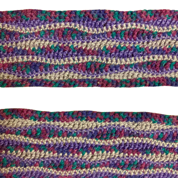 Wavy Daze Multicolor Wavy Crochet Scarf | Made by Maya