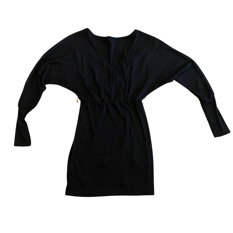 🔔 V-Neck Black Pearl Embellished Dress (S)