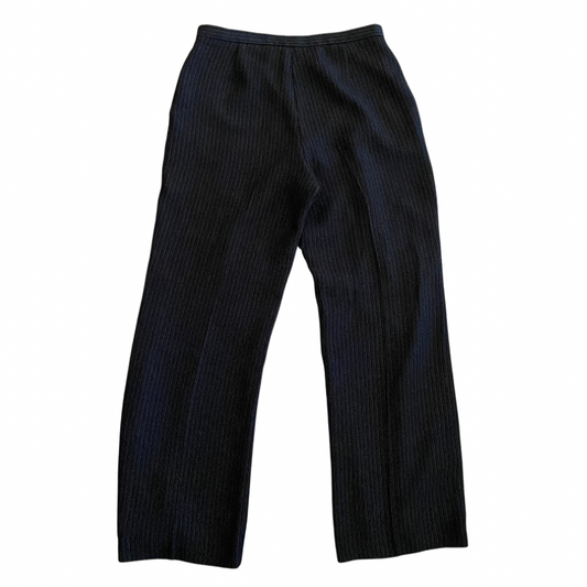 Vintage Black & Silver Pinstriped Trousers (8P)