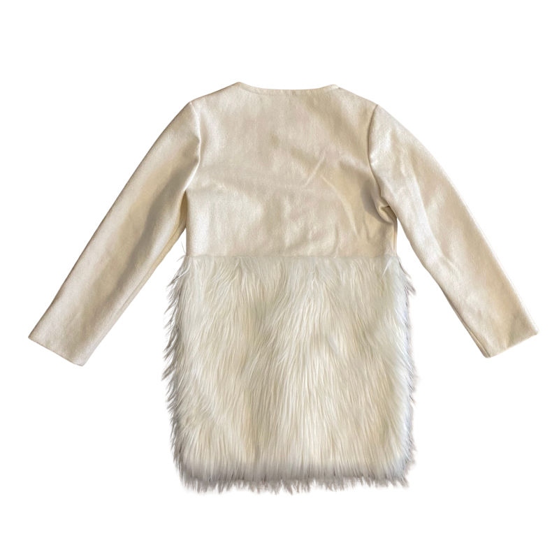 🔔 Polar White Faux Fur Jacket (S/M)