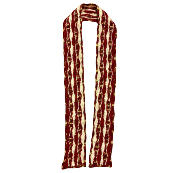 Wavy Daze Multicolor Wavy Crochet Scarf | Made by Maya