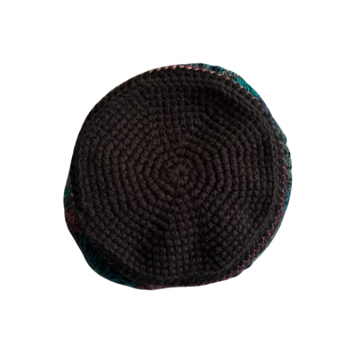 Retro Crocheted Granny Square Drawstring Pouch Bags | Made by Maya