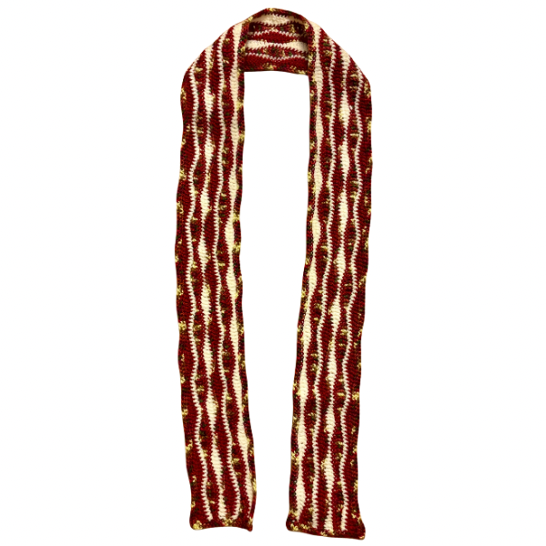 Wavy Daze Multicolor Wavy Crochet Scarf | Made by Maya