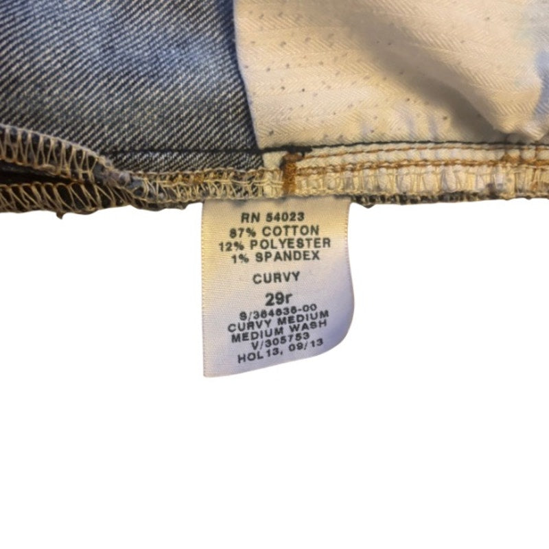 “Blackbirds Fly” Upcycled Medium Curvy Bootcut Jeans (29 R)