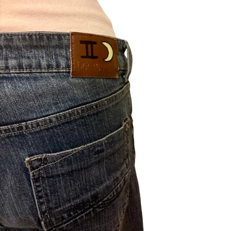 Two of Swords Jeans | OOAK Handpainted (33 x 30)