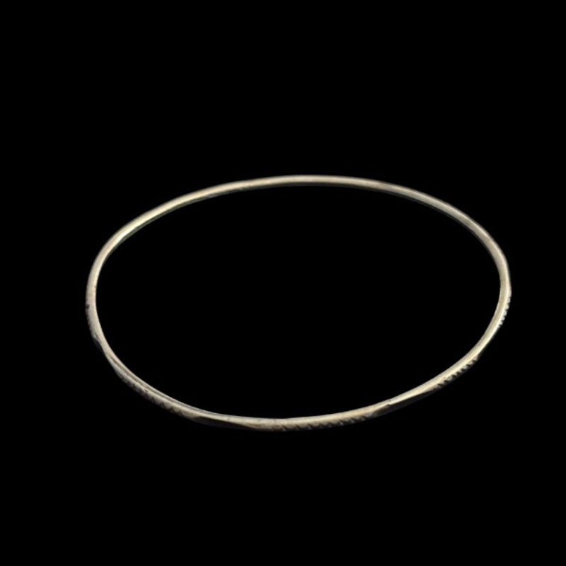Set of 4 Vintage Slim Sterling Silver Bangles