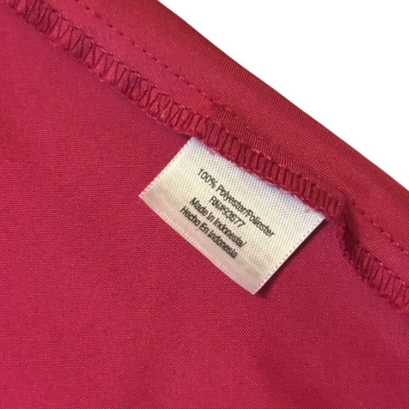 Vintage Light Blue Poppy Patch Embellished Hot Pink Camisole (Large)