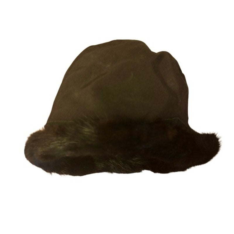 Union Made Vintage Dark Brown Mink Fur Cossack-Style Hat (21.5”)